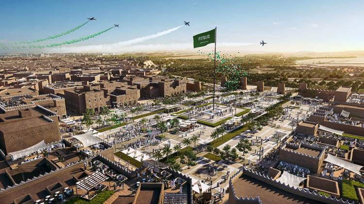 Custodian of the Two Holy Mosques King Salman inaugurated the Diriyah Gate project on Wednesday by laying the foundational stone to mark the launch of one of the Kingdom's most important projects. An artist's rendition.