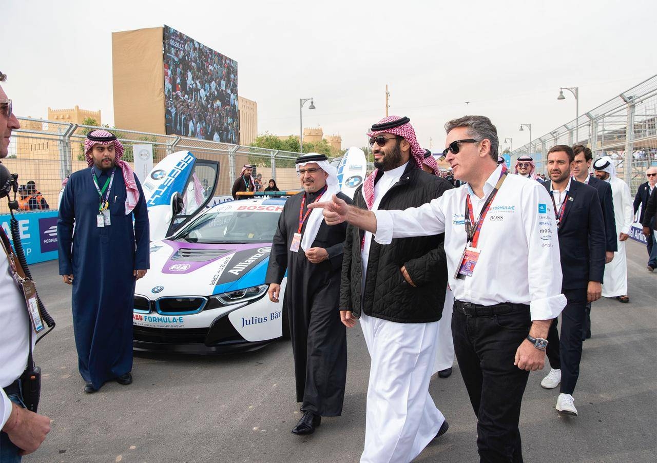 Crown Prince Muhammad Bin Salman, witnessed on Friday the second round of ABB FIA Formula E Championship for Electric Cars at Diriyah City. — SPA