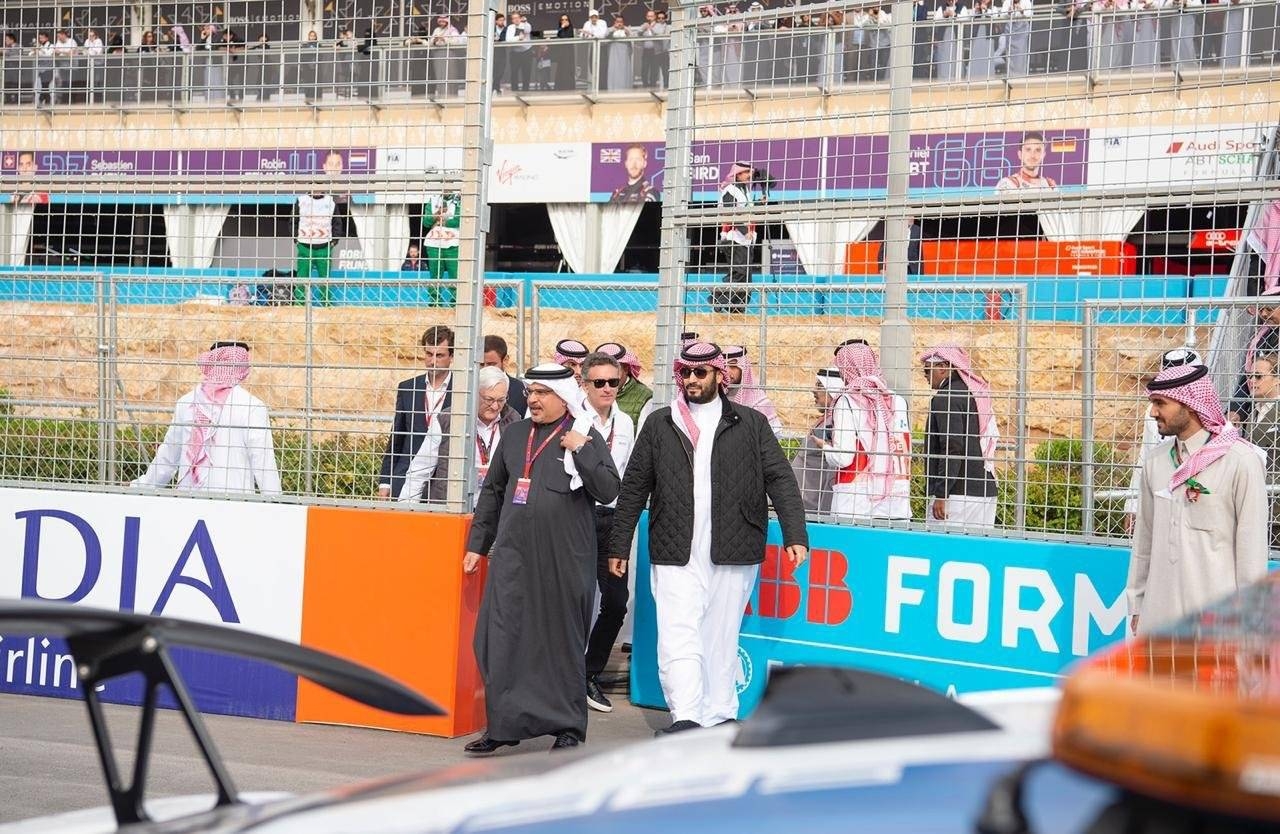 Crown Prince Muhammad Bin Salman, witnessed on Friday the second round of ABB FIA Formula E Championship for Electric Cars at Diriyah City. — SPA