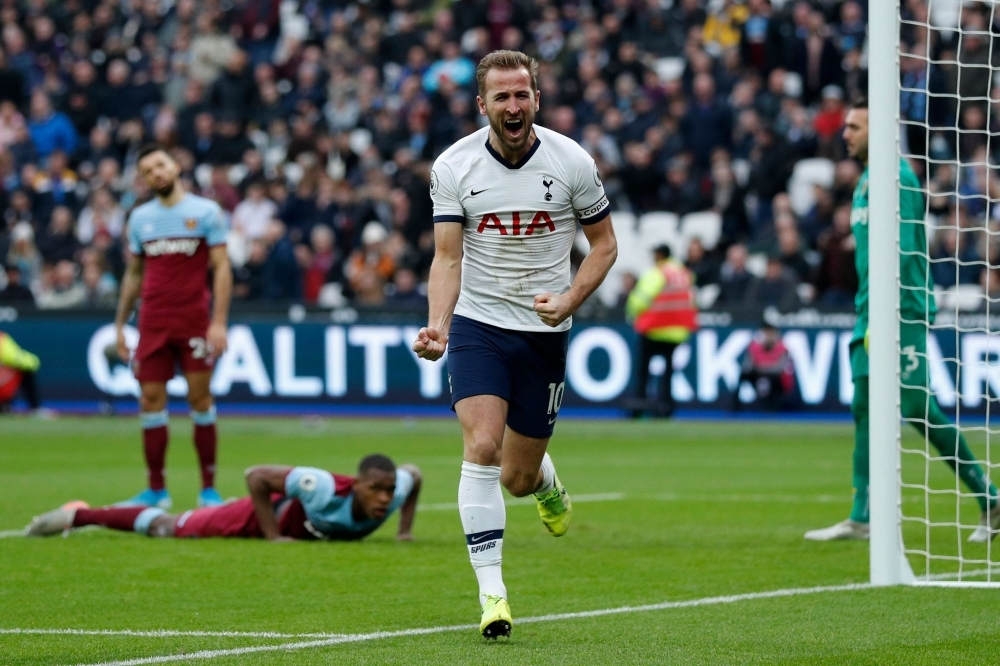 Tottenham Hotspur's Portuguese head coach Jose Mourinho reacts at the final whistle during the English Premier League football match between West Ham United and Tottenham Hotspur at The London Stadium, in east London on Saturday. Tottenham Hotspur beat West Ham United 3-2. — AFP