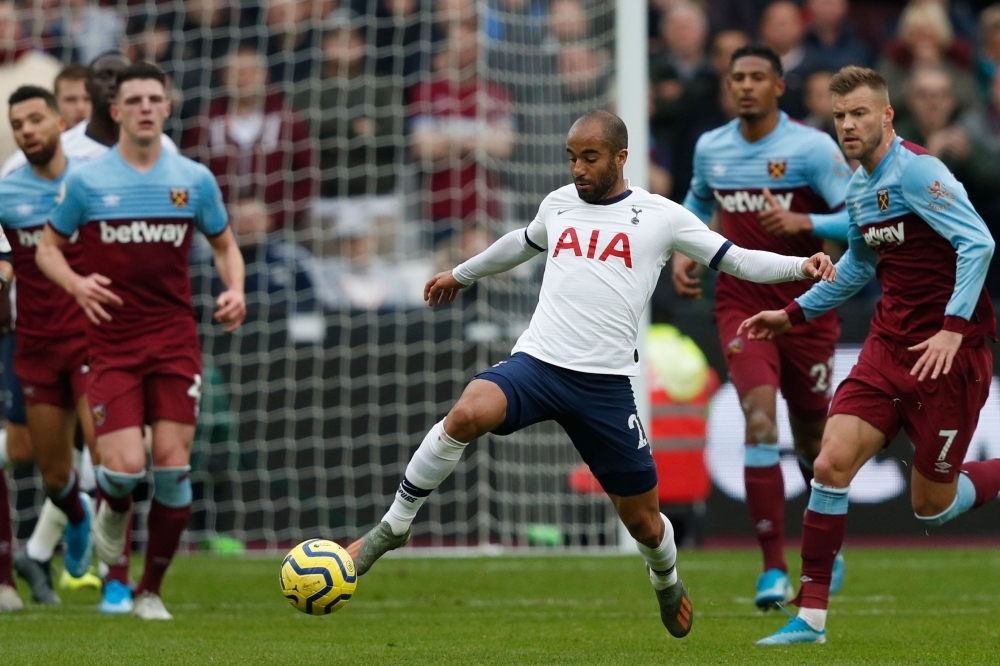 Tottenham Hotspur's Portuguese head coach Jose Mourinho reacts at the final whistle during the English Premier League football match between West Ham United and Tottenham Hotspur at The London Stadium, in east London on Saturday. Tottenham Hotspur beat West Ham United 3-2. — AFP