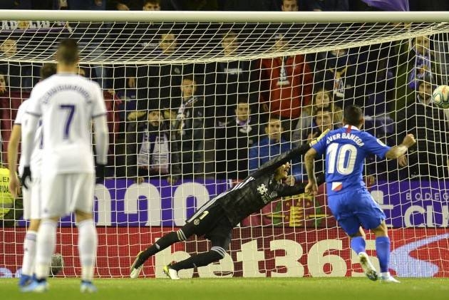 Ever Banega scored via a spot-kick against Real Valladolid. — Courtesy photo