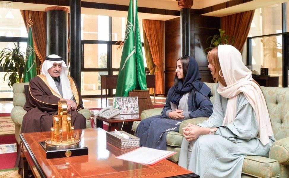 Prince Fahd Bin Sultan, emir of Tabuk Region, receives Saudi siblings at his office in Tabuk on Monday. — SPA