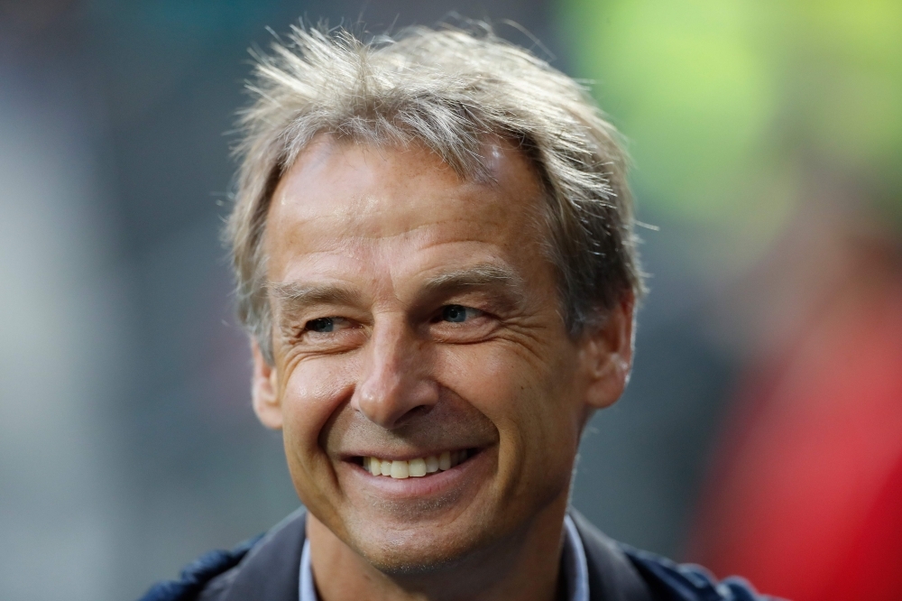 This file photo taken on Sept. 6, 2019, shows former German player Juergen Klinsmann as he arrives for the UEFA Euro 2020 Group C qualification football match between Germany and the Netherlands in Hamburg, northern Germany. Former Germany and United States boss Jurgen Klinsmann has taken over as head coach of Bundesliga side Hertha Berlin until the end of the season, the club announced on Wednesday. — AFP