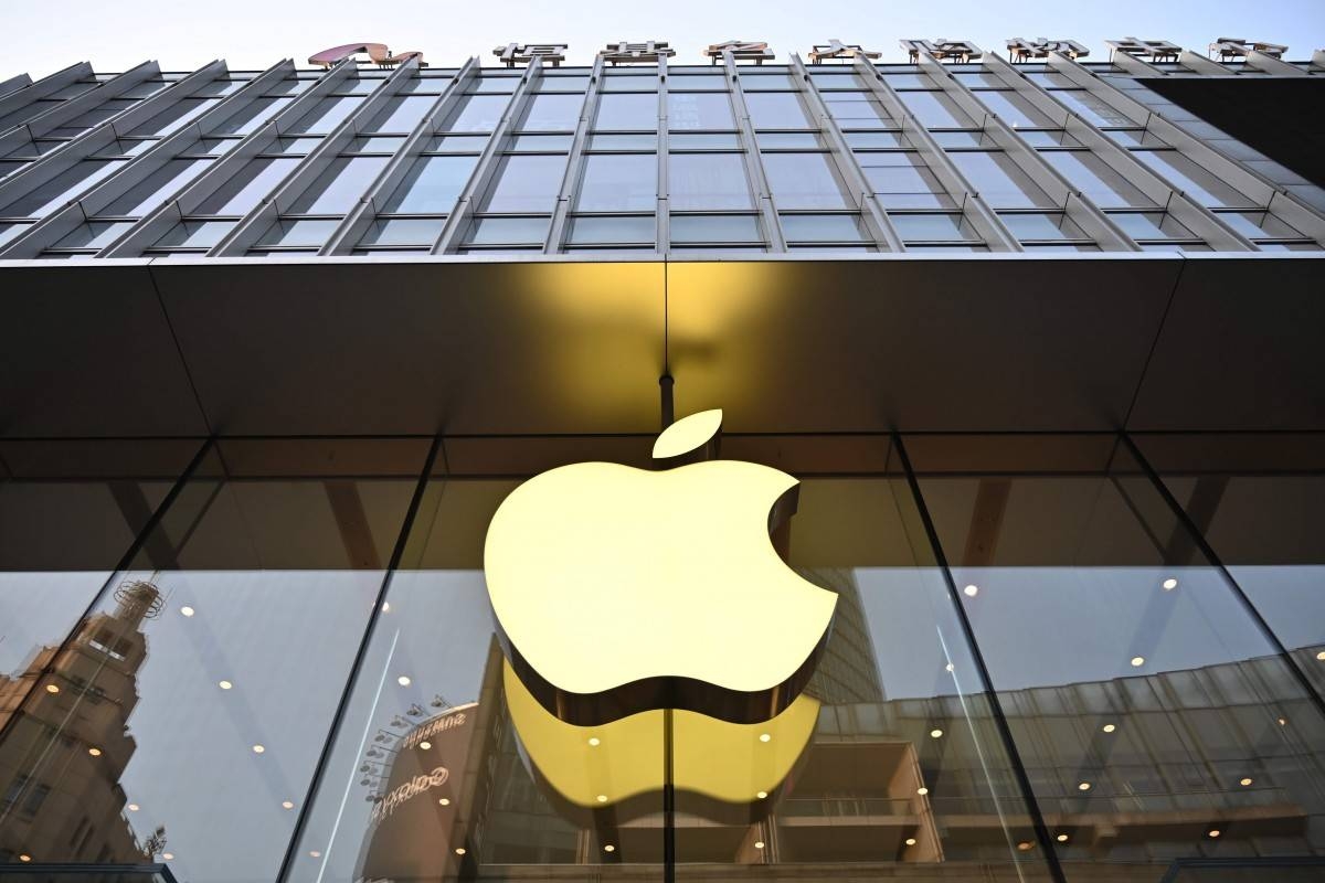 An Apple logo is displayed at store in Shanghai in this May 10, 2019 file photo. — AFP