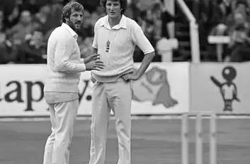 Ian Botham, left, and Bob Willis during their hey days.