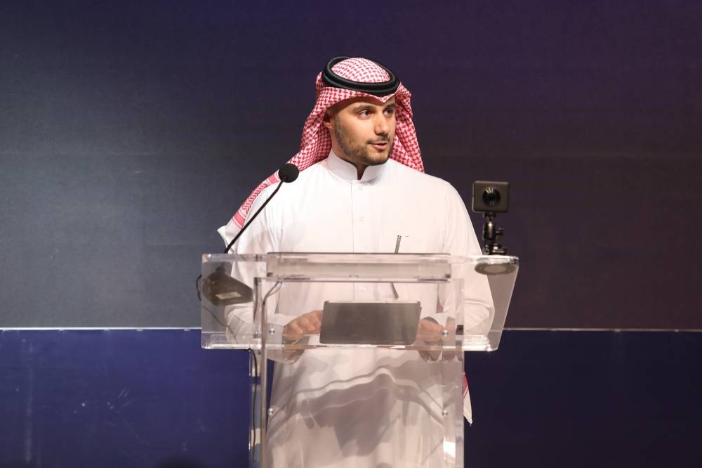 Prince Khaled Bin Alwaleed, president Saudi Sports for All Federation, speaking at the conference.
