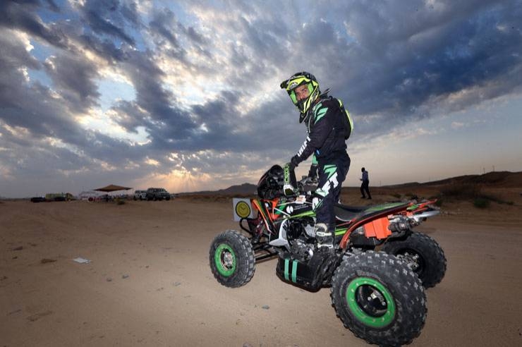 Yasir Seaidan in action at the recent Riyadh Rally.