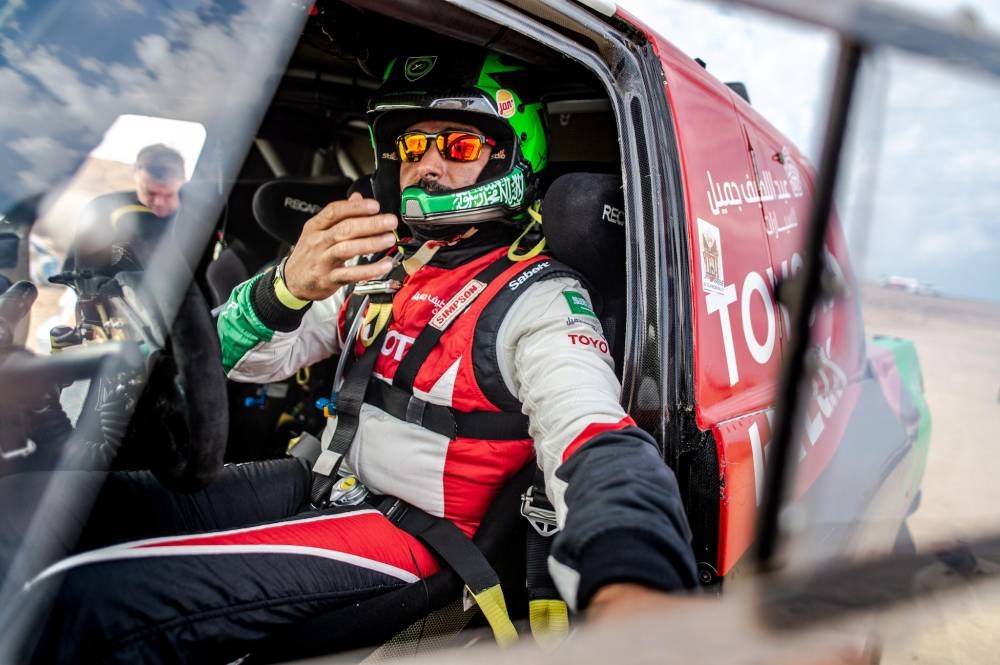 Yasir Seaidan in action at the recent Riyadh Rally.