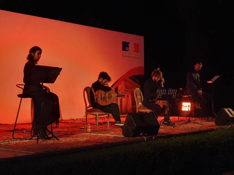 French poetry night in session at the residence of French consulate general. — SG photos by Abdulaziz Hammad.