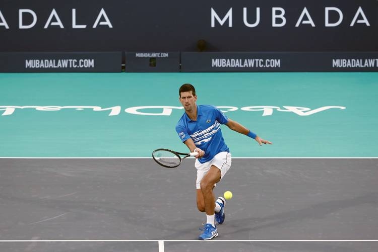 Novak Djokovic  off to a fast start before he was overcome by Stefanos Tsitsipas.