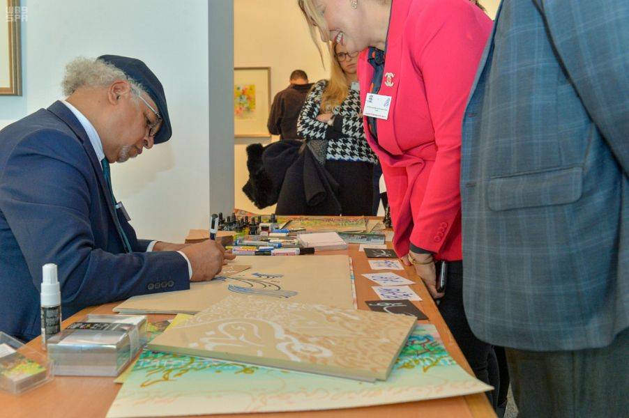 UNESCO in Paris hosts Saudi calligrapher