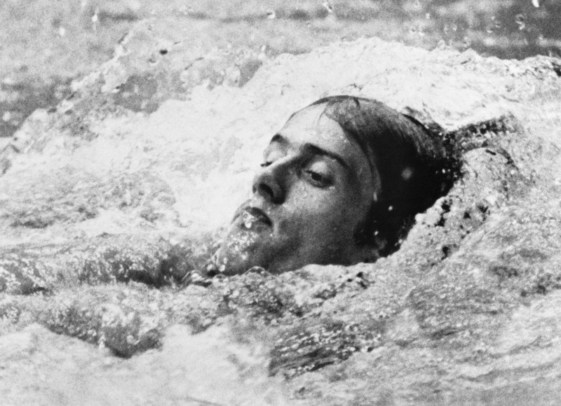 In this file photo taken on Sept. 2, 1972. Roland Matthes from East Germany swims on his way to winning the 200m backstroke during the Olympic Games in Munich, in Federal Republic of Germany. Matthes, a four-time Olympic backstroke champion considered one of the best swimmers of his generation, died at the age of 69, his family announced on Sunday. — AFP