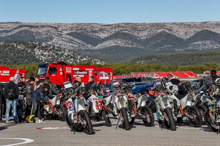 Vehicles loaded en route to Saudi Arabia ahead of Dakar Rally. — Courtesy photos