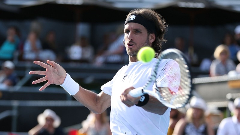 Feliciano Lopez, playing his second match of the day, knocked top seed and world No. 12 Fabio Fognini out of the ATP Auckland Classic on Wednesday to advance to the quarterfinals.