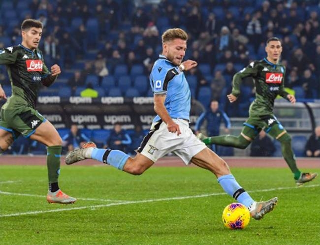 Ciro Immobile scored the only goal as Lazio beat Napoli in Serie A on Jan. 11. — AFP