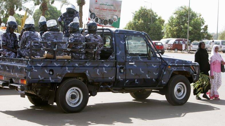 A Sudanese police vehicle patrols a street in Khartoum. — File photo