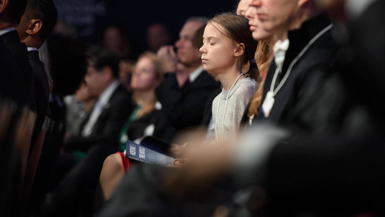  Swedish teen Greta Thunberg at the World Economic Forum (WEF) in Davos. — AFP