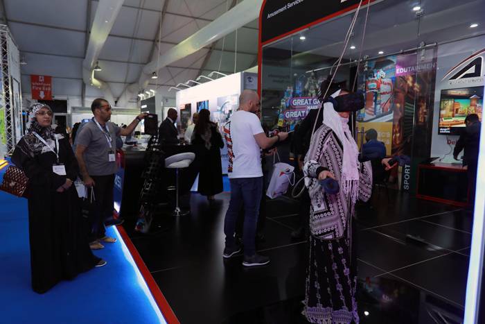 Enthusiasts visit the Saudi Entertainment and Amusement (SEA) expo in April 2019 in Jeddah.