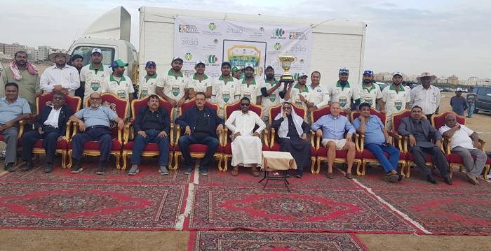 Group Photo of Premier division winner Abu Dawood Trading with guests