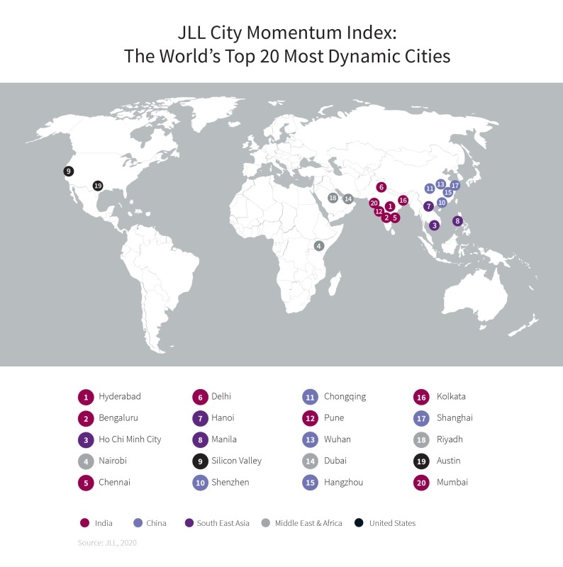 Riyadh, Dubai, Nairobi among top 20 ‘most dynamic cities’