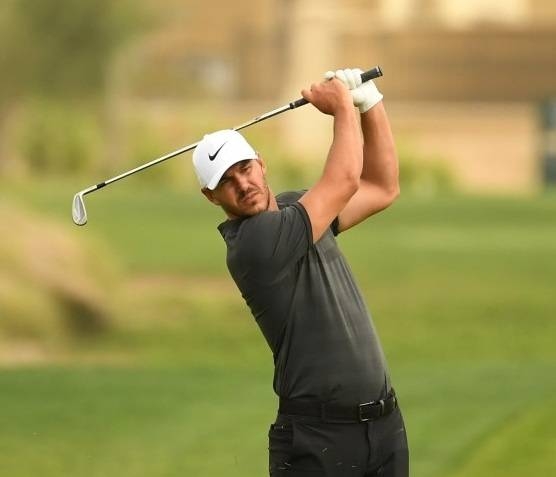 Brooks Koepka of the USA in action during the pro-am event prior to the Saudi International at the Royal Greens Golf & Country Club in King Abdullah Economic City.