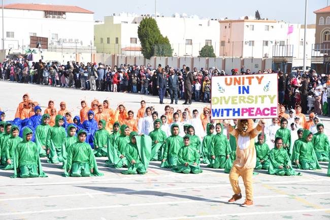 IISD Managing Committee Kaleem Ahmad and Principal and HOI Zubair Ahamed Khan welcomed with a guard of honor.