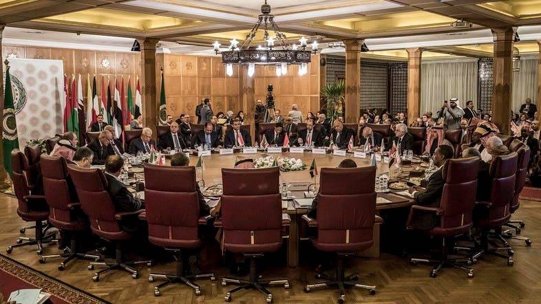 A view of the Arab League emergency meeting in Cairo, Saturday. — Courtesy photo