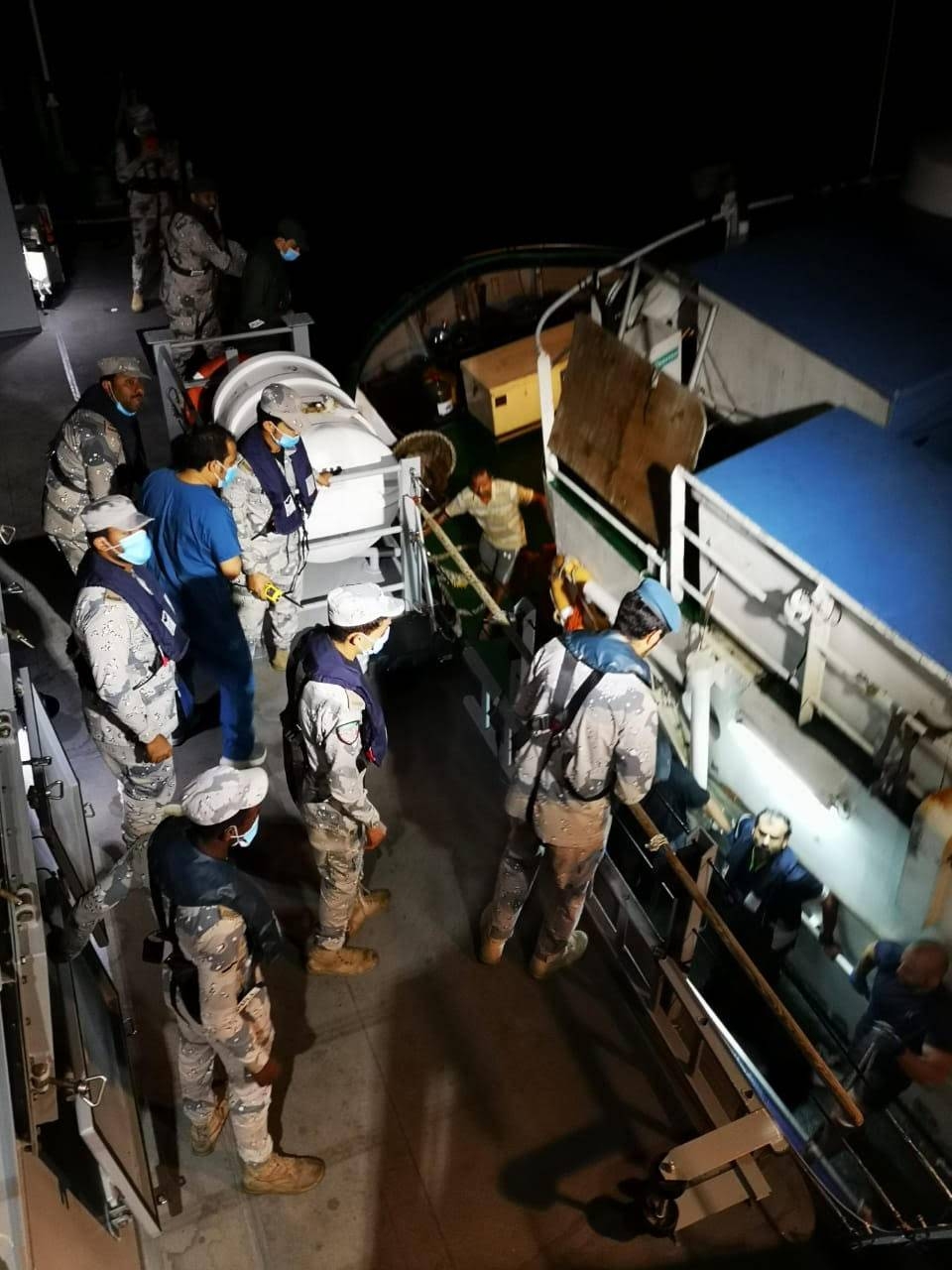 After locating the ship, the health emergency director in Jeddah contacted the captain of the ship to give him the necessary medical instructions. — SG