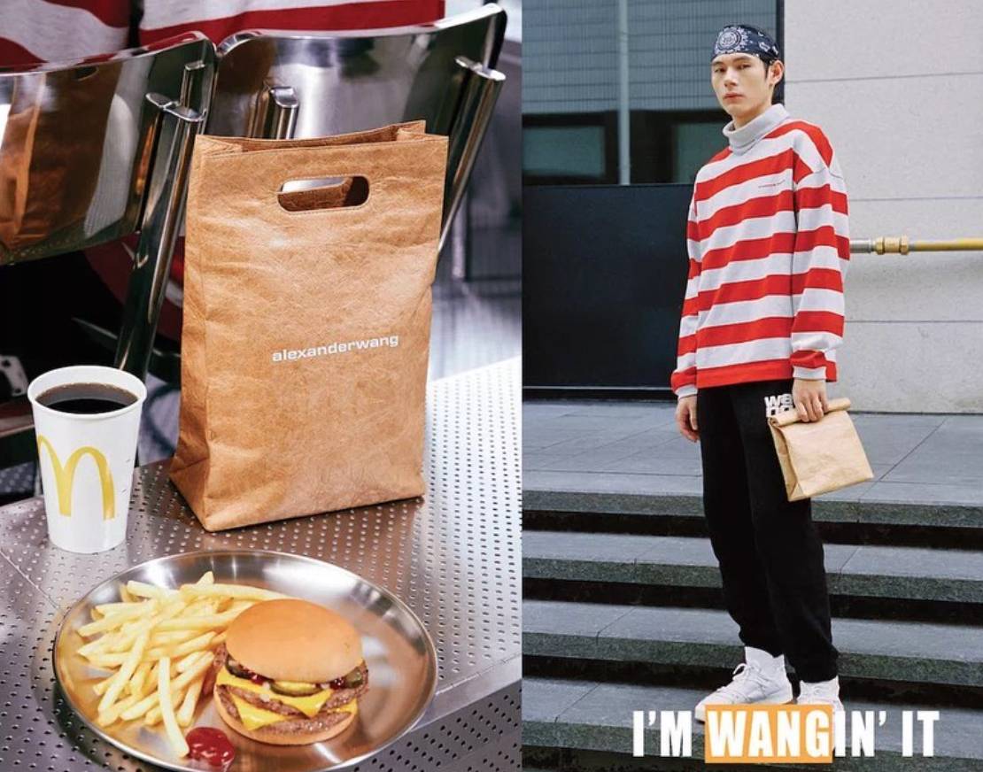 Wang s bag identical to McDonald s iconic paper take out bags Saudi Gazette