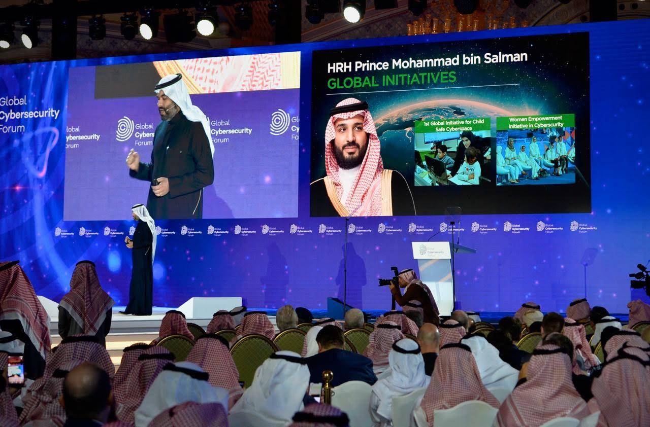 Two initiatives to serve global cyber security adopted by Crown Prince Muhammad Bin Salman was announced at the Global Cyber Security Forum in Riyadh on Tuesday. 