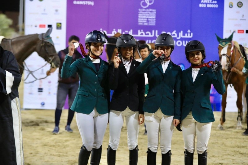 The Saudi team was represented by princess Anoud Bint Abdullah, Lama Alajmi, Ghalia Almousa and Fonoun Alhumaydan.