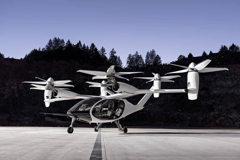 A Joby electric air taxi 