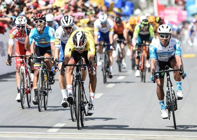 Same again for Colombia's Juan Sebastian Molano. — AFP