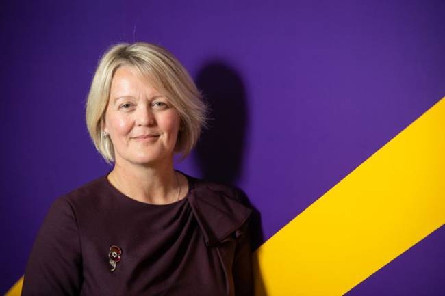 Newly installed RBS Chief Executive Officer Alison Rose look at the future. — AFP