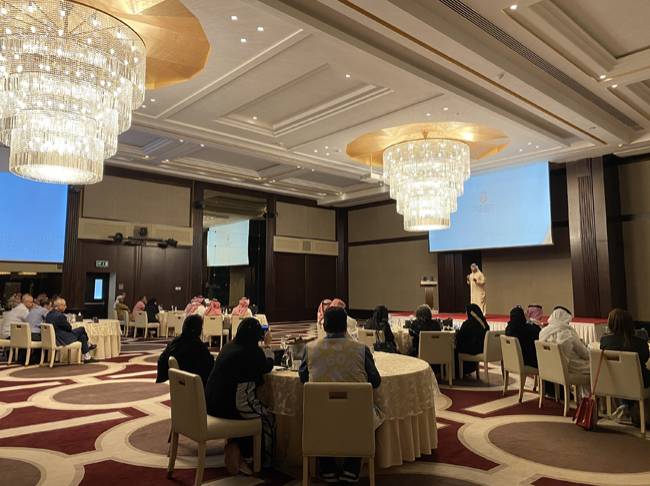A section of the workshop of Abu Dhabi in Riyadh.
