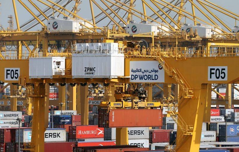 This file photo shows a general view of a stock yard of DP World's fully automated Terminal 2 at Jebel Ali Port in Dubai. — AFP