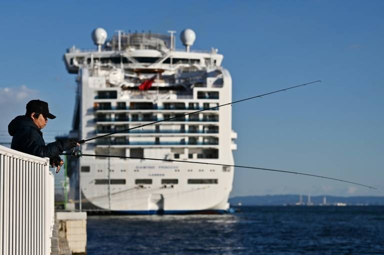 Around 12 percent of the people on board the Diamond Princess have no tested positive for the new coronavirus. — AFP