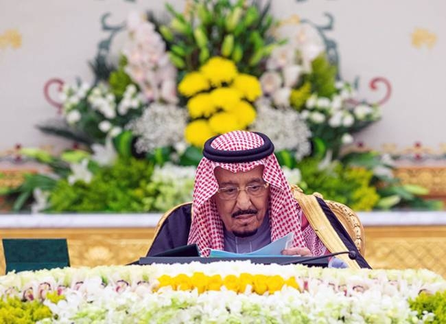 Custodian of the Two Holy Mosques King Salman chaired the Council of Ministers meeting at Al-Yamamah Palace in Riyadh on Tuesday. — SPA