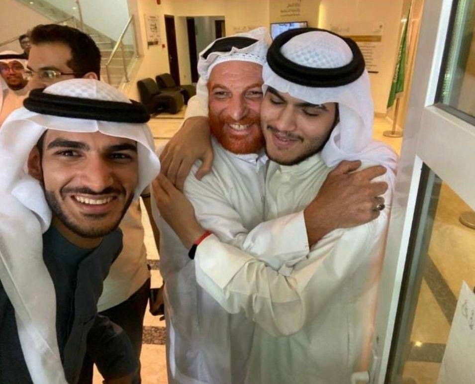 The joy of both, Saudi Ali Al-Khineizi, the father, and son Musa, at being reunited after 20 years following a DNA test match is evident in this picture.