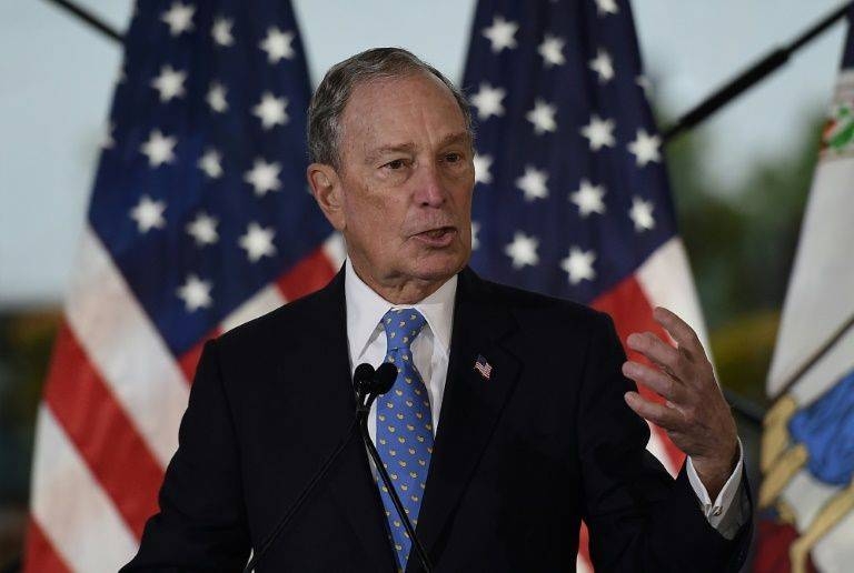 Former New York mayor Michael Bloomberg, who is surging in the race for the Democratic presidential nomination, will have a political target on his back when he takes the debate stage. — AFP