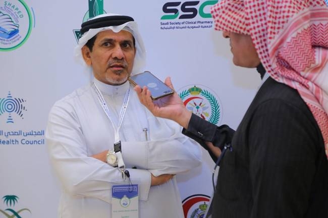 Professor Abdulrahman Alshaikh, president of the Saudi Scientific Diabetes Society, speaking at the event.