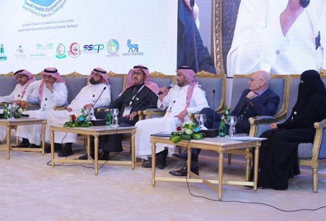 Professor Abdulrahman Alshaikh, president of the Saudi Scientific Diabetes Society, speaking at the event.