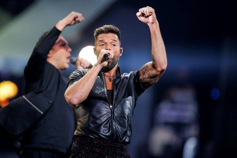 Ricky Martin, who opened the show, asked Chileans not to remain silent. — AFP