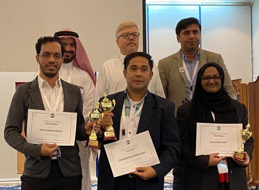 Energy Toastmasters Club bags
most prizes in Area 24 contest