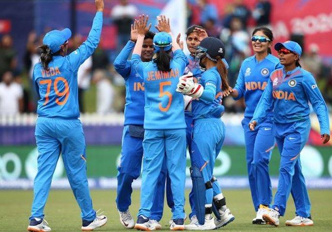 India earned a nail-biting four-run win over New Zealand as they reached the women's Twenty20 World Cup semifinals Thursday.