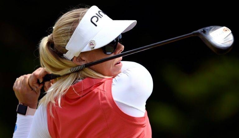 Sweden's Pernilla Lindberg who is taking on the men in the New Zealand Open. — AFP 