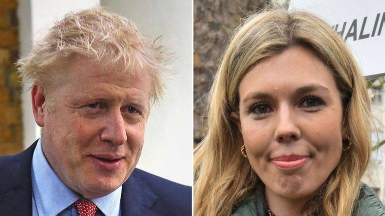 British Prime Minister Boris Johnson and his girlfriend Carrie Symonds are seen in this file combination photo. — Courtesy photo