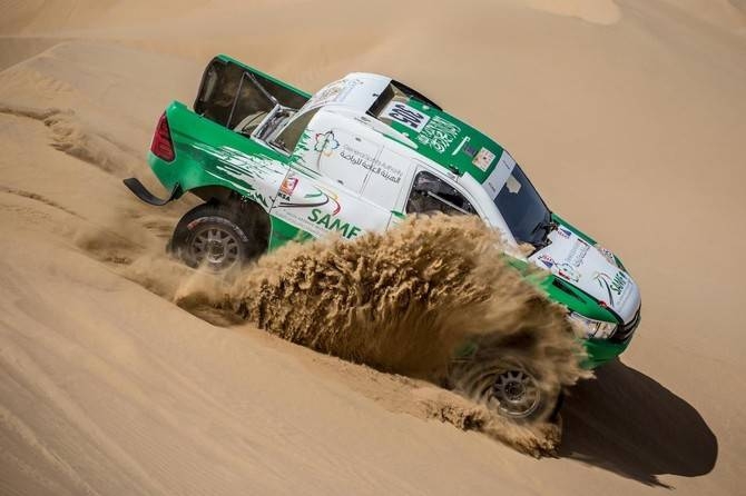 Saudi driver Yasir Seaidan is seen in action during the 2018 the Dubai International Baja. — Courtesy photo
