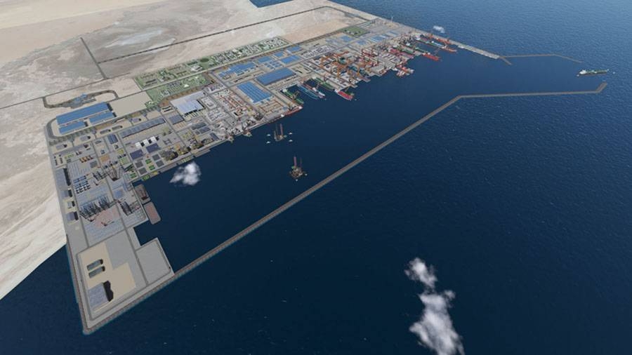 Located in Ras Al-Khair on the east coast of Saudi Arabia, IMI, when fully operational, will be the largest maritime facility in the region. — SG photos
